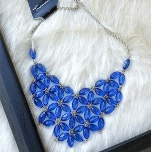 Taramanda Blue Beaded Statement Necklace